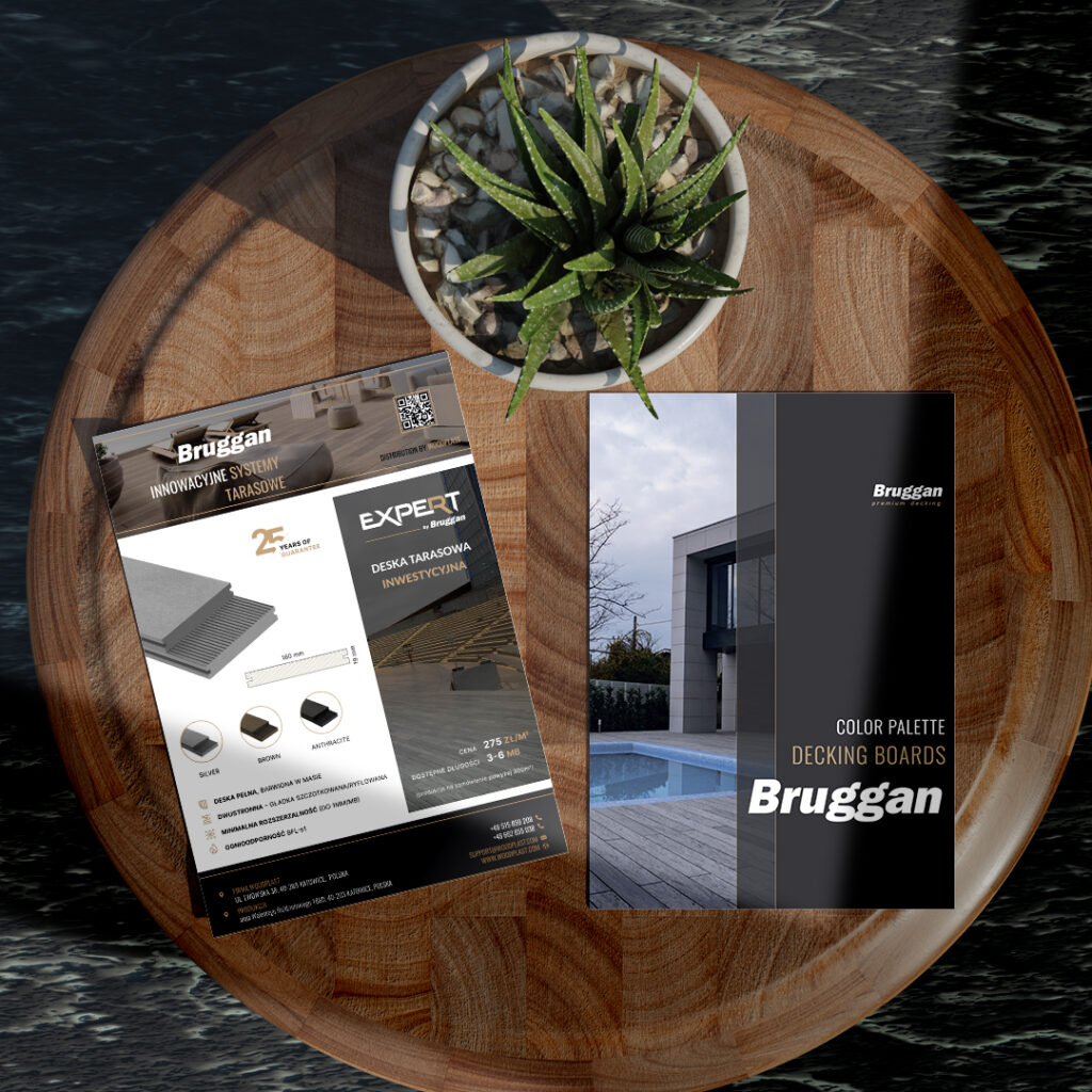 Apoyo de marketing para nuestros socios. ¿Por qué es importante? Tarjetas de visita, folletos y listas de precios con la marca Bruggan y Legro
