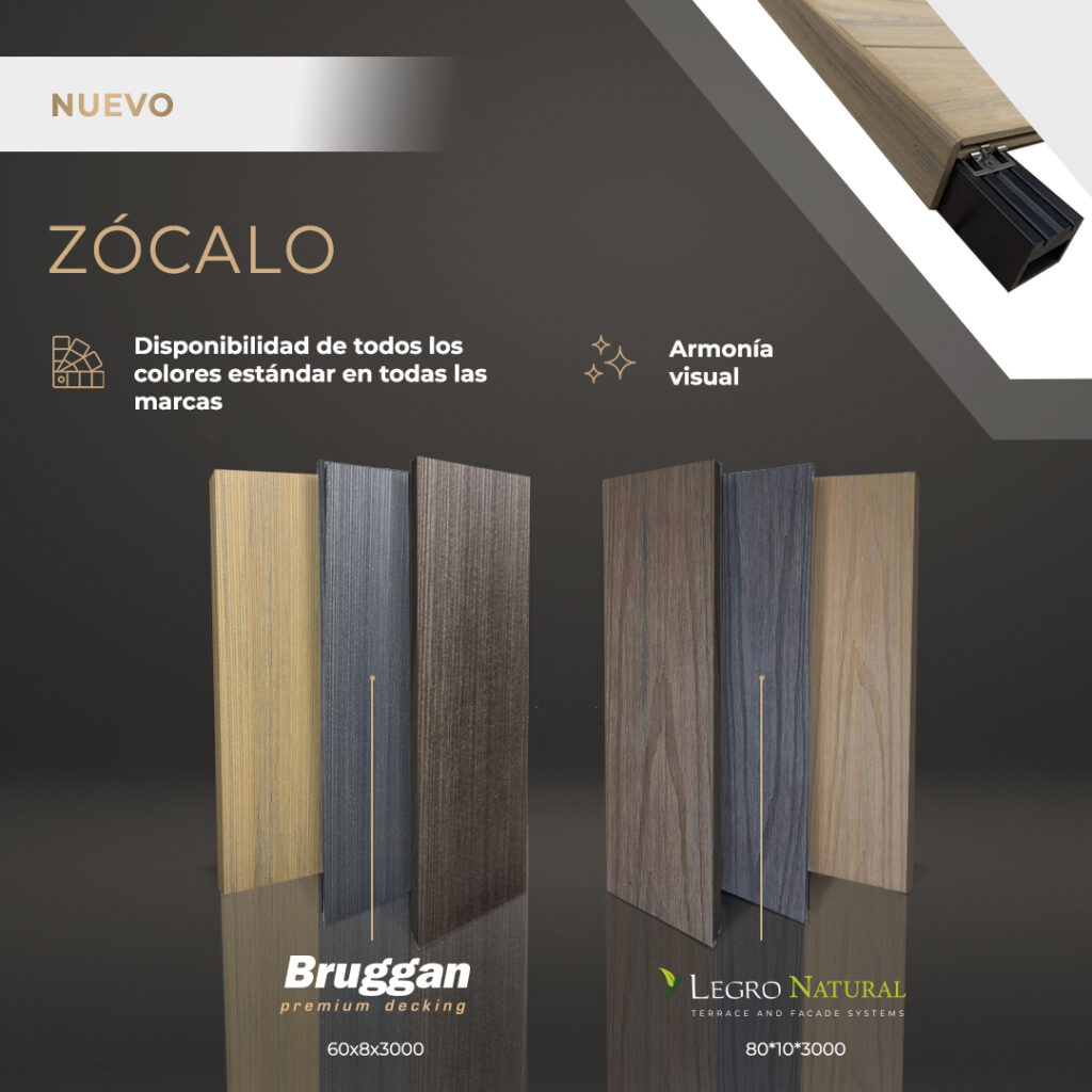 La novedad de la temporada - los zócalos planos Legro y Bruggan